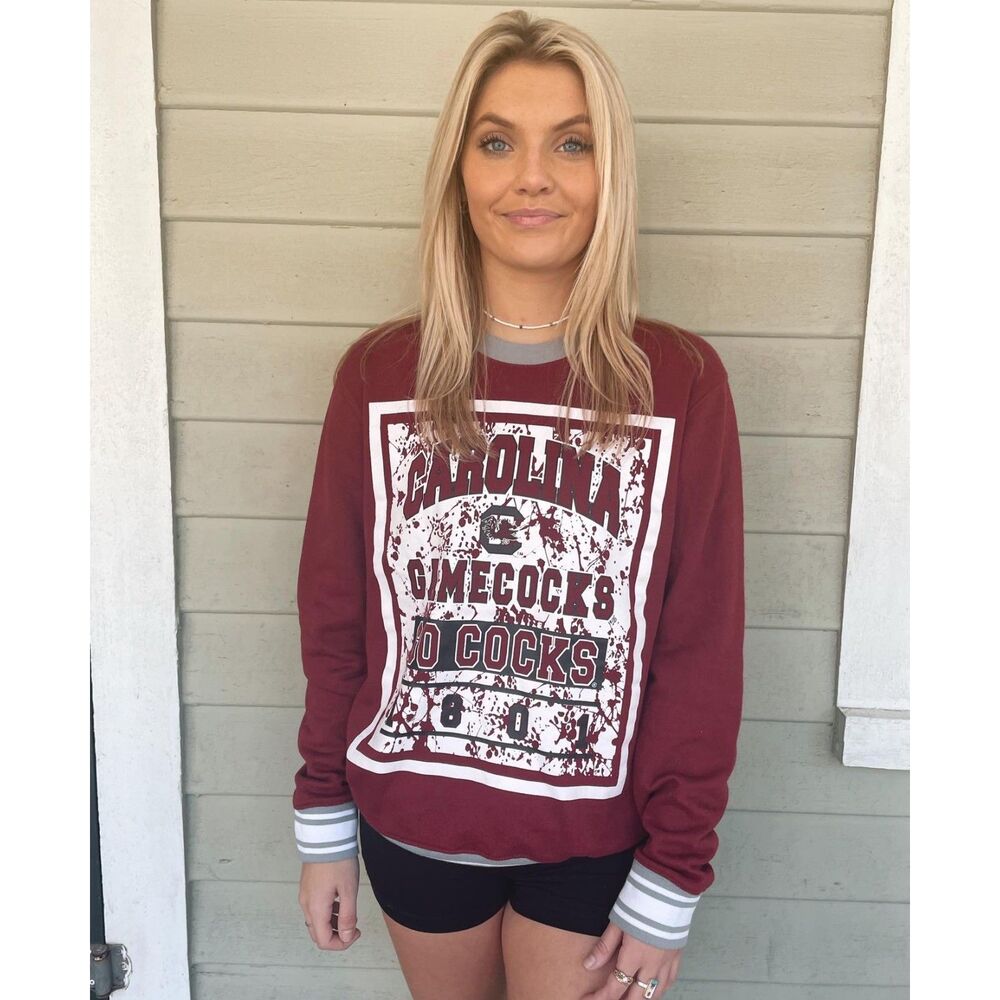 South Carolina Gamecocks Crewneck Sweatshirt Stadium Athletics Red Size Small